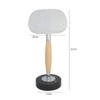 Tall Mushroom Style Rechargeable Table Lamp with 12 Hour Battery Backup