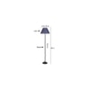 Kira Zig Zag Iron Floor lamp with Jute Conical Blue shade (Z41)