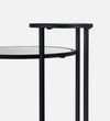 Dual Metal Side Table in Black Colour