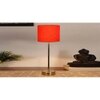 Orange cotton with Metal Gold Table Lamp
