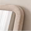 The Artment Unbreakable Beige Square Puff Floor Mirror (170 x 70) cm