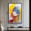 The Castle Decor Modern Abstract Wall Art Framed Painting 20x30 Inch Style 2
