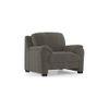Farina Luxe 1 Seater Fabric Sofa in Ash Grey Velvet Colour