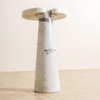 Fior Marble Side Table in White Colour