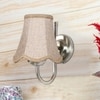 Devansh Steel Wall Mounted Lamp With Beige Jute Shade