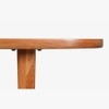 Attica Solid Wood Four Seater Dining Table in Brown Colour