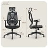 Kepler Brooks Marvel HB Office Desk Chair in Black Colour