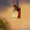 Devansh Solid Wood Electric Wall Light in Brown Colour with Multi Shade Count of 1 Light