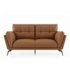 Vetra 2 Seater Leather Sofa In Pecan Brown Colour