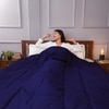 Reversible Comforter Blue and White - KIng Size