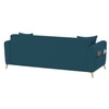 Daraco Velvet L shape 5 Seater Sofa in T Blue Color