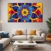 The Castle Decor Pichwai Art Wall Painting Wooden Framed 27x48 Inch (Style 4)