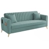 Daraco Velvet 3 Seater Sofa in Tourquise Color