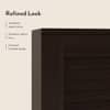 Bennis 9 Pair Shoe Rack in Dark Walnut Finish