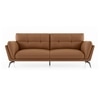 Vetra 3 Seater Leather Sofa In Pecan Brown Colour