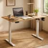 Wrick Solo Height Adjustable Study Table European Oak & White