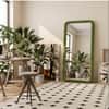 The Artment Unbreakable Green Square Puff Floor Mirror (160 x 60) cm