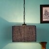 Conrad Blue Natural Fiber Hanging Light