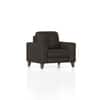 Verona Premium 1 Seater Fabric Sofa in Stone Grey Velvet Colour