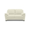 Farina 2 Seater Half Leather Sofa in Milk Colour