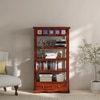 Sheesham Solid Wood  Bookshelf in Honey Oak Finish