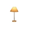 off-white cotton with Metal Gold Table Lamp
