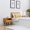 Hexa Engineered Wood Modern Single Bed With Headboard With Storage In Frosty White And Giant Wood