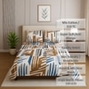Multicolor Abstract 210 TC Mix Cotton Flat Single Bed Size Bedsheet With 2 Pillow Cover From Threads