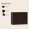Bennis 9 Pair Shoe Rack in Dark Walnut Finish