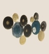 W-Yuka Abstract Metal Wall Decor in Multicolor Set of 1