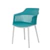Kepler Brooks Senora Cafeteria Dining Chair in Blue Colour