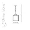 Hardy Industrial Single Light Cage Pendant in Black