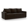 Apollo 3 Seater Leatherette Sofa in Chocolate Colour