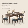 Brighton Xl 6 Seater Dining Table with Reed Dining Chair Set
