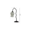 Multicolor Mosaic Glass Zig Zag Curvy Table lamp with Iron Base (EN03)