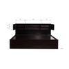Graeae Solid Wood Queen Size Drawer Storage Bed In Melamine Finish