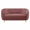 Nero Velvet 2 Seater Sofa in Pink Colour