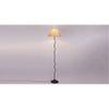 Jolie Zig Zag Iron Floor lamp with Jute Conical Beige shade (Z37)