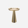 Metalsmith Metal Side Table in Gold Finish