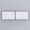 6 Doors Modular Wall Mounted Kitchen Cabinet With Organizer Shelf In Cochwood Brown Finish
