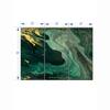 Truss Green Gold Toned Pieces Abstract Canvas Wall Canvas Wall Prints Set of 3 Multicolor Matte