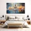 The Castle Decor Lord Buddha Wall Painting Wooden Framed Digital Painting 27x48 Inch (Style 4)