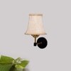 Devansh Gold Wall Mounted Lamp With Beige Jute Shade