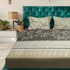 Multicolor Floral 180 TC Fitted 1 King  Bedsheet with 2 Pillow Covers