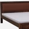 Dhunja Solid Sheesham Wood  King Size  Upholstered  Bed In Provincial Teak Finish