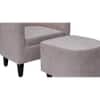 Valencia Solid Wood Accent Chair in Beige Colour