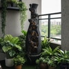 Black Fiber Glass Magnum Lamp Water Fountain
