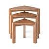 Clapton Nested Table-Set of 3 in Finish Amber Walnut
