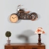Metal Handpainted  Jawa 8'' Dial Bike Wall Decorative Clock By Craft Tree