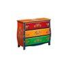 LysanderSolid Wood Hand Painted Chest Of Drawer in MultiColour